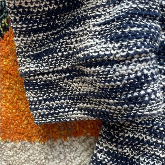 Onia Navy and White Knit Hoodie - Picture 4 of 13